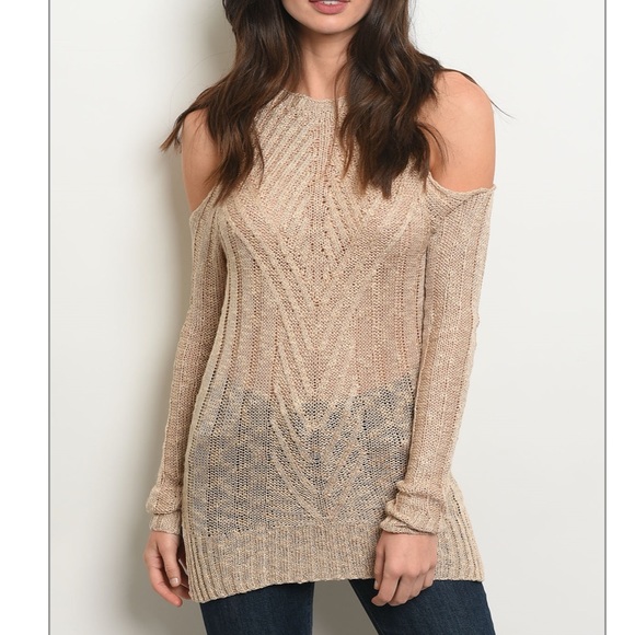 ☕️Open Shoulder Knit Top 🤩 - Picture 3 of 4